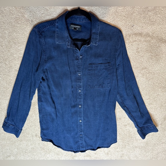 Banana Republic denim type top - M - Picture 2 of 5